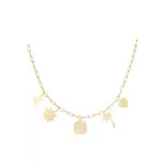 LOTZ & LOT PALM POSESSION CHARM NECKLACE - GOLD