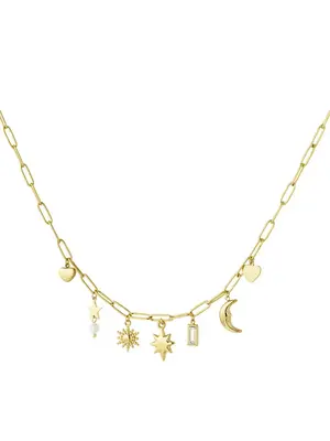 LOTZ & LOT DAY & NIGHT CHARM NECKLACE - GOLD