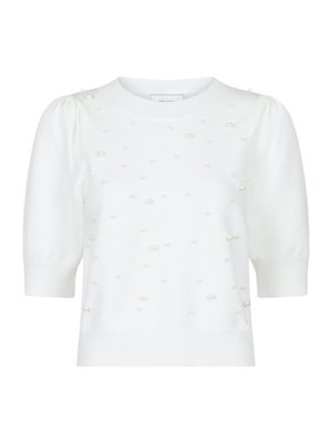 Neo Noir MAIA KNITTED TOP - OFF WHITE