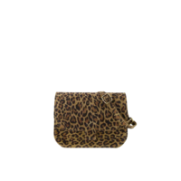FLORA SUEDE BAG - LEOPARD