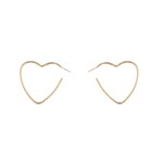 Day & Eve OPEN HEARTS EARRINGS - GOLD