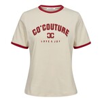 co'couture EDGE TEE - OFF WHITE/RED