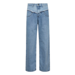 co'couture BLOCK LONG JEANS - DENIM BLUE