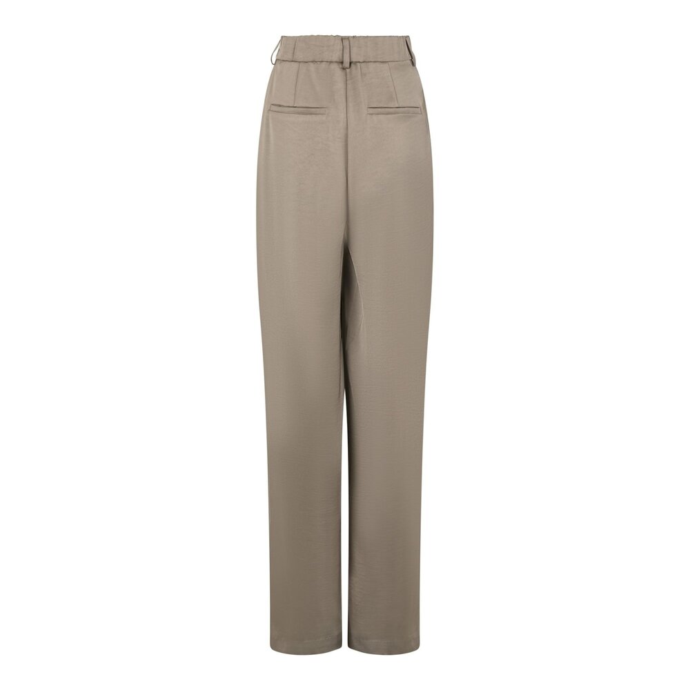 Neo Noir ALESSANDRA SATIN PANTS - DARK TAUPE