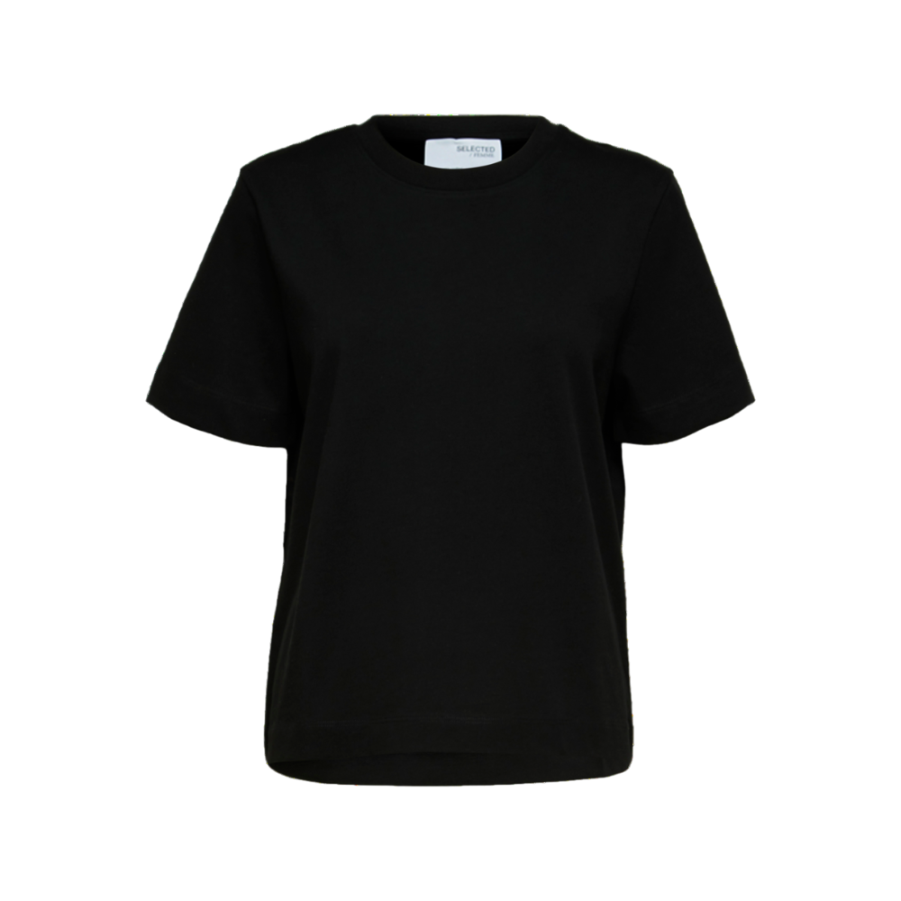 ESSENTIAL BOXY TEE - BLACK Selected Femme ESSENTIAL BOXY TEE - BLACK