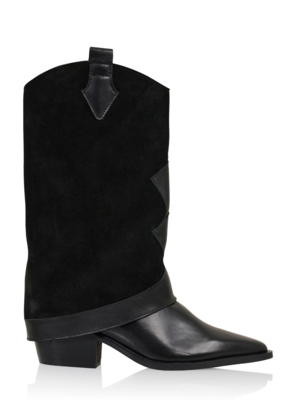 DWRS label SHETLAND COWBOYBOOTS - BLACK