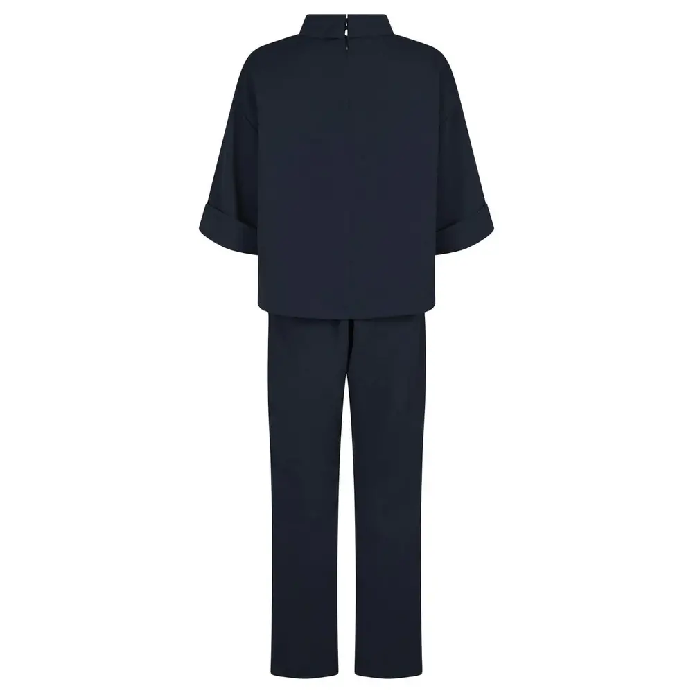 Neo Noir ARLO CREPE JUMPSUIT - NAVY