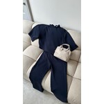 Neo Noir ARLO CREPE JUMPSUIT - NAVY