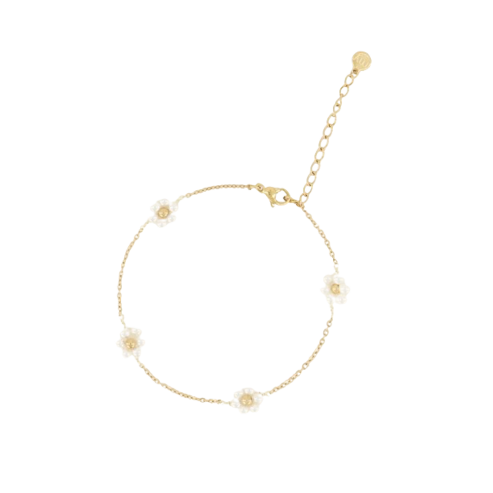 My Jewellery PEARLY FLOWERS BRACELET - GOLD