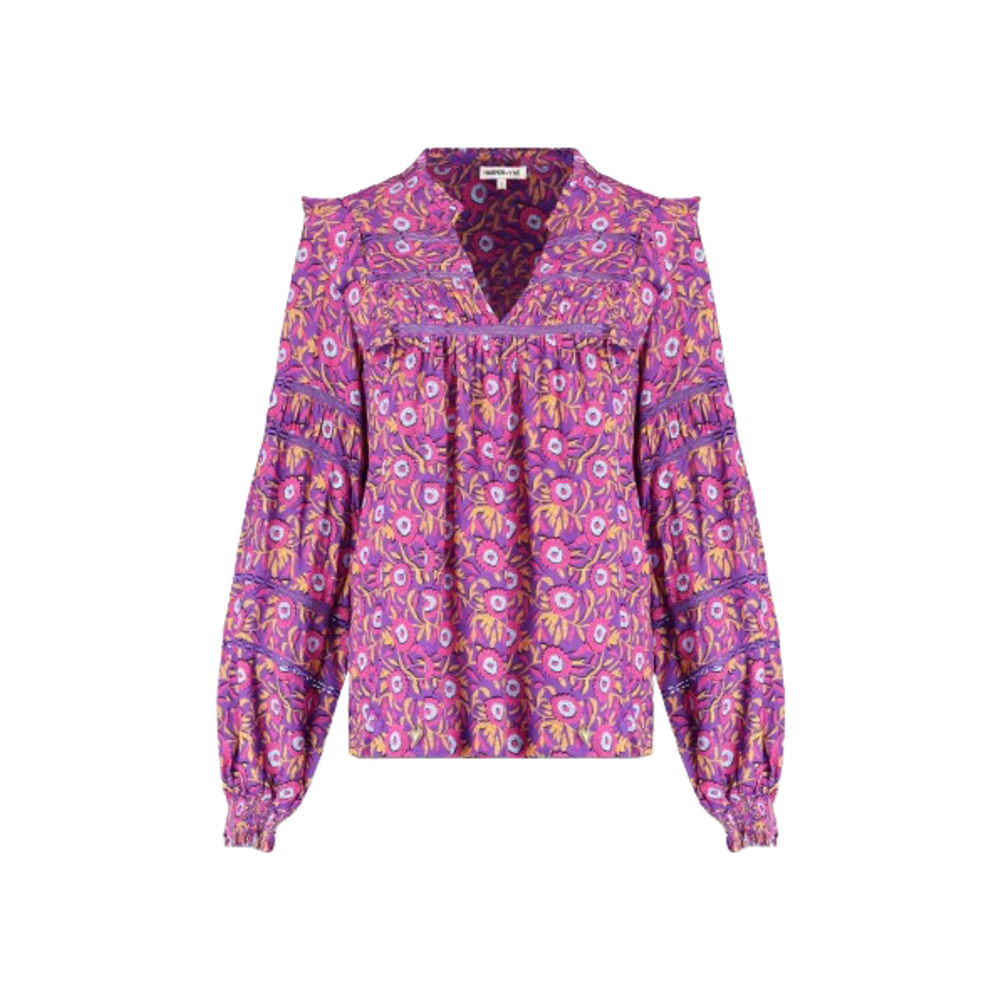 Harper & Yve JESS BLOUSE - FLOWER PURPLE