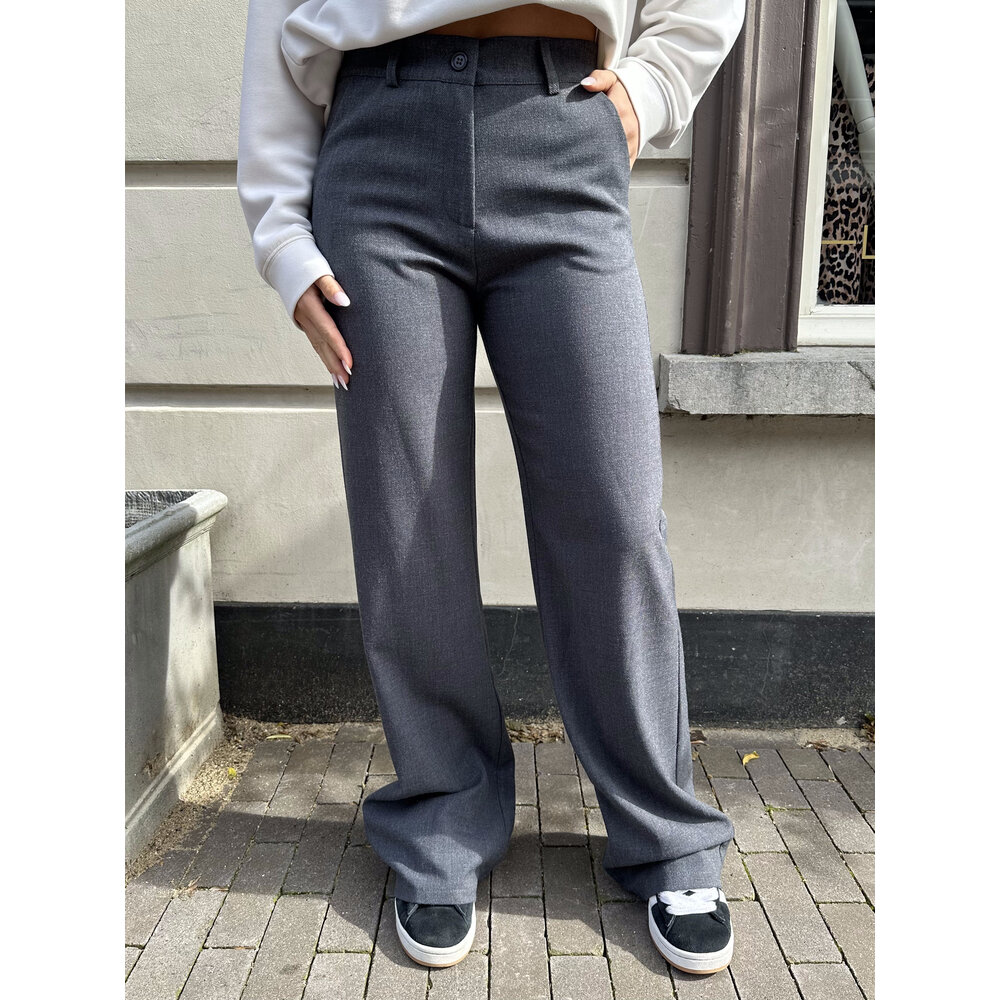 LOTZ & LOT JULES PANTS - DARK GREY MELANGE