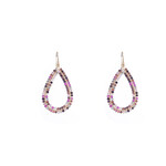 Day & Eve BEADS DROP EARRINGS - PURPLE/GOLD