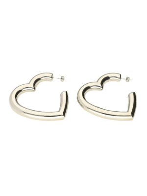 My Jewellery BIG HEART EARRINGS - SILVER