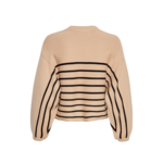 AMARI RACHELLE PULLOVER- BEIGE/BLACK