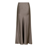 Neo Noir VICKY SATEEN SKIRT - WARM GREY