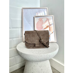 LOTZ & LOT FLORA SUEDE BAG - TAUPE