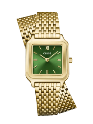 Gracieuse petite double watch gold forest green LOTZ LOT