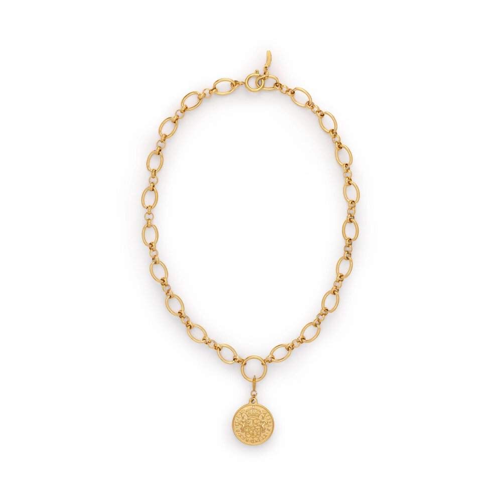 Le Veer BAROQUE COIN NECKLACE - GOLD