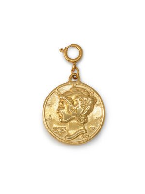 Le Veer BIG COIN CHARM - GOLD