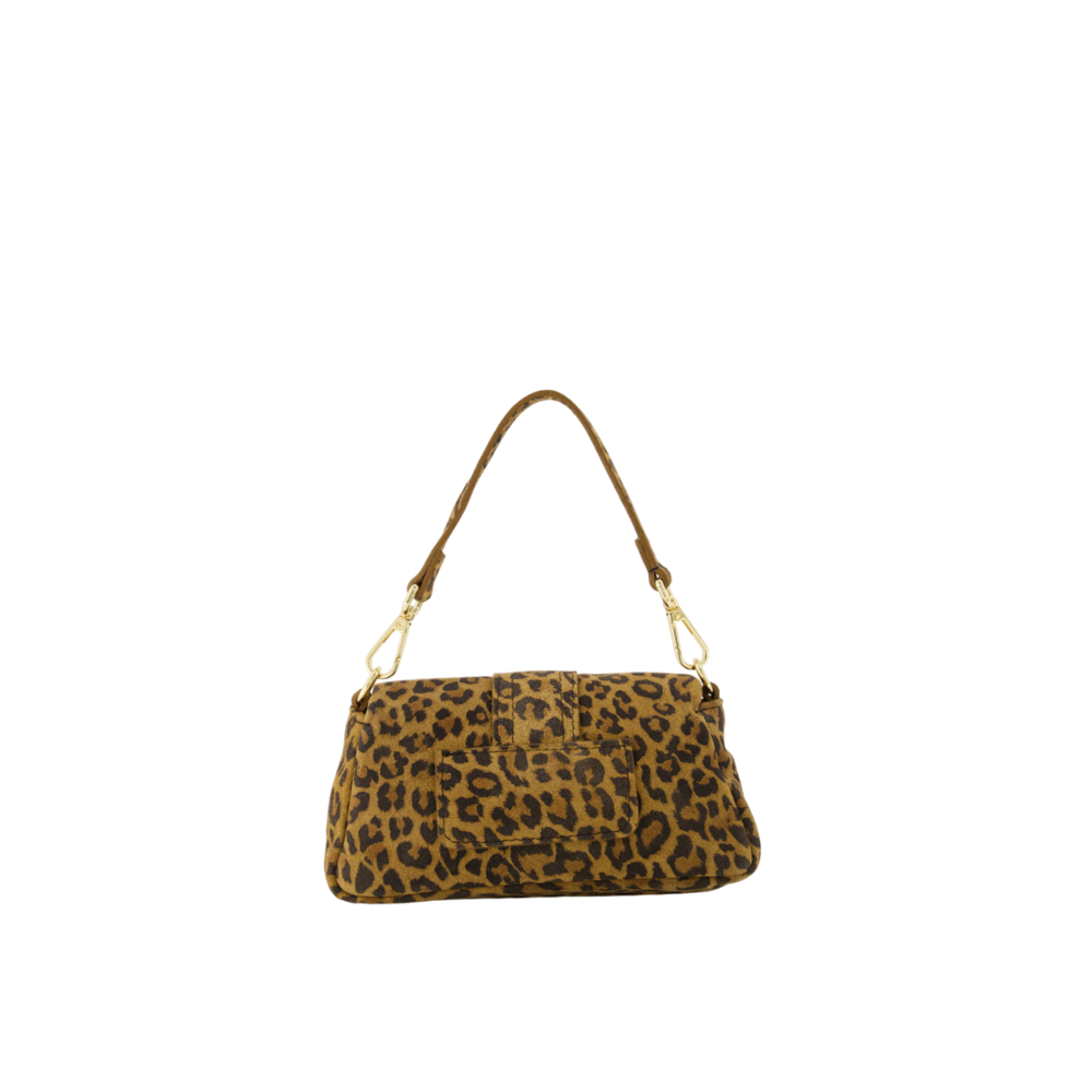 BABY PUFFY JASMIN SUEDE BAG - LEOPARD