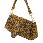 BABY PUFFY JASMIN SUEDE BAG - LEOPARD