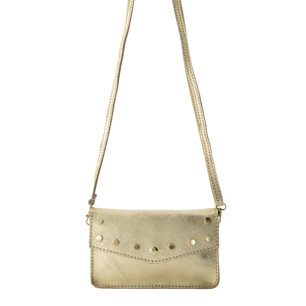 LOTZ & LOT LAURA METALLIC BAG - GOLD