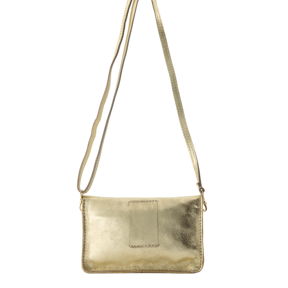 LOTZ & LOT LAURA METALLIC BAG - GOLD