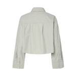 YAS LEE SHORT RHINESTONE SHIRT - STAR WHITE