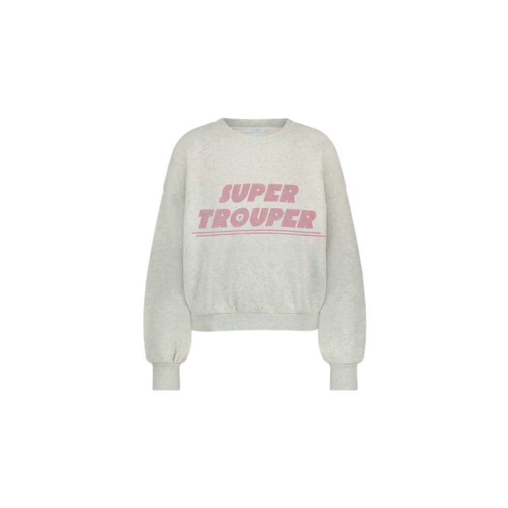 BY BAR BIBI TROUPER SWEATER - LIGHT GREY MELEE