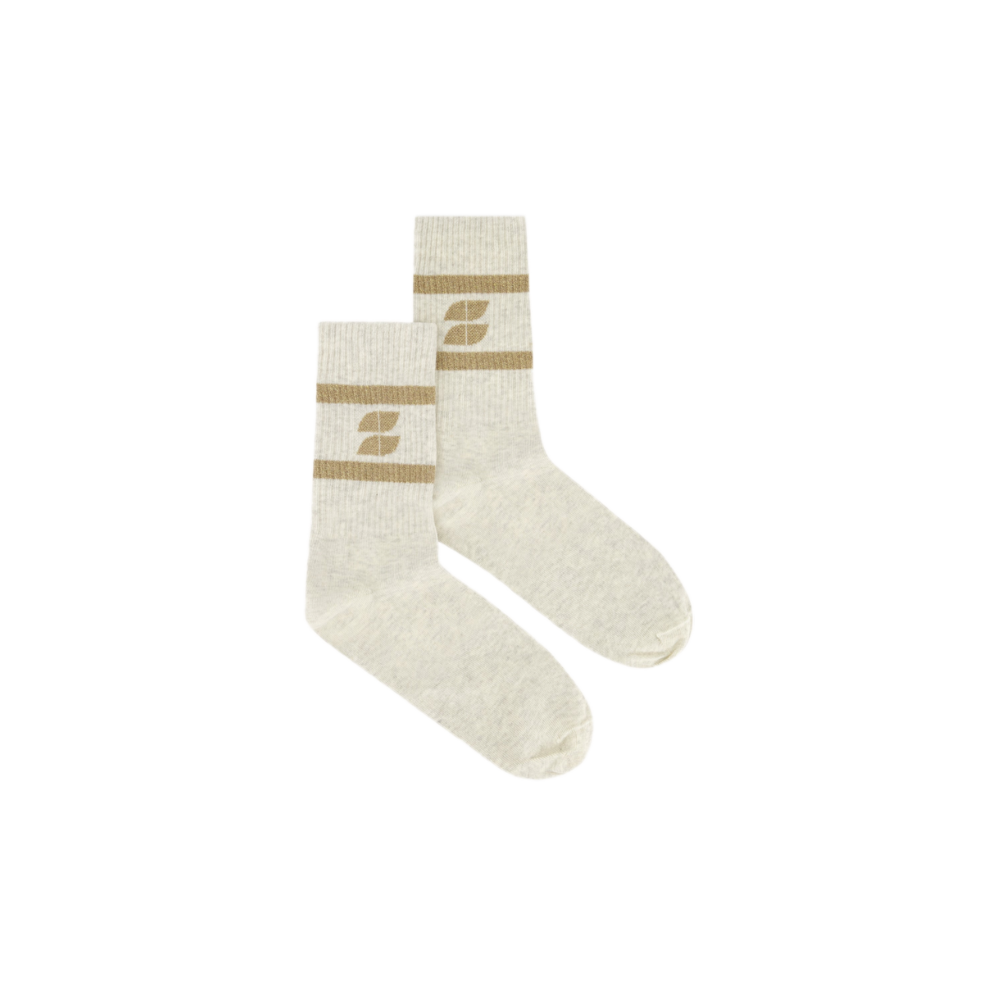 BY BAR LOGO SPARKLE SOCKS - GOLD
