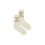 BY BAR LOGO SPARKLE SOCKS - GOLD