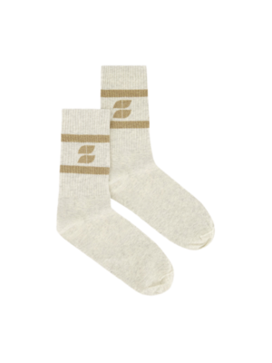 BY BAR LOGO SPARKLE SOCKS - GOLD