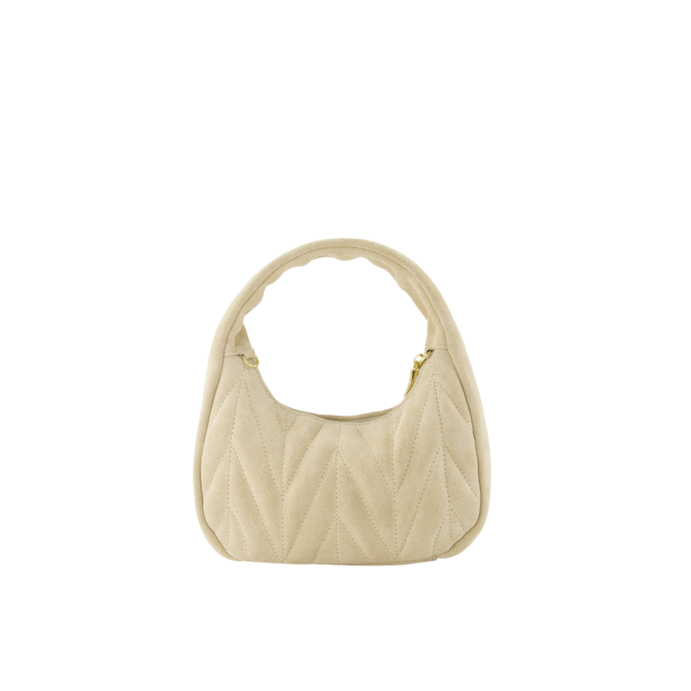 MABEL SUEDE BAG - ECRU LOTZ & LOT MABEL SUEDE BAG - ECRU