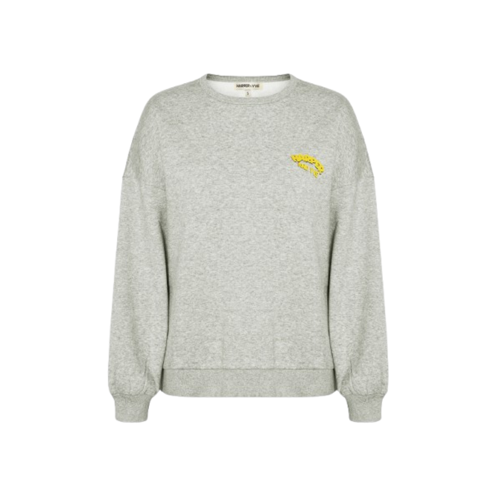 Harper & Yve ROLLTHEDICE SWEATER - GREY MELEE