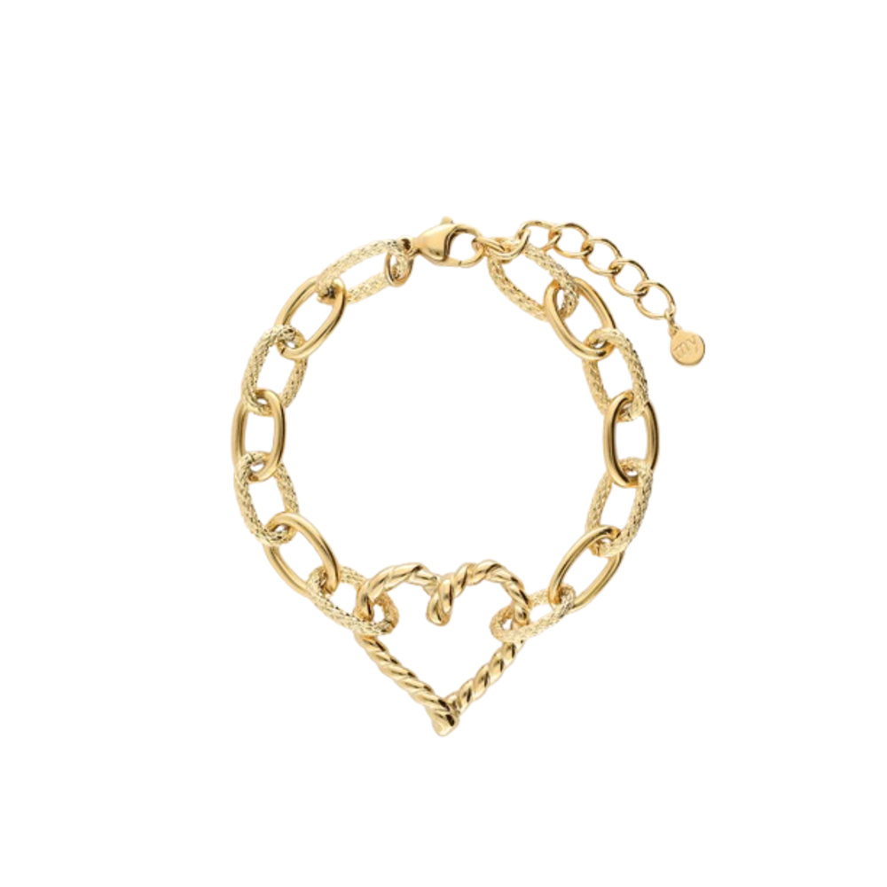 TWIST HEART BRACELET - GOLD My Jewellery TWIST HEART BRACELET - GOLD