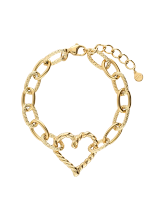 My Jewellery TWIST HEART BRACELET - GOLD