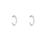 Day & Eve BASY HOOP EARRINGS - SILVER