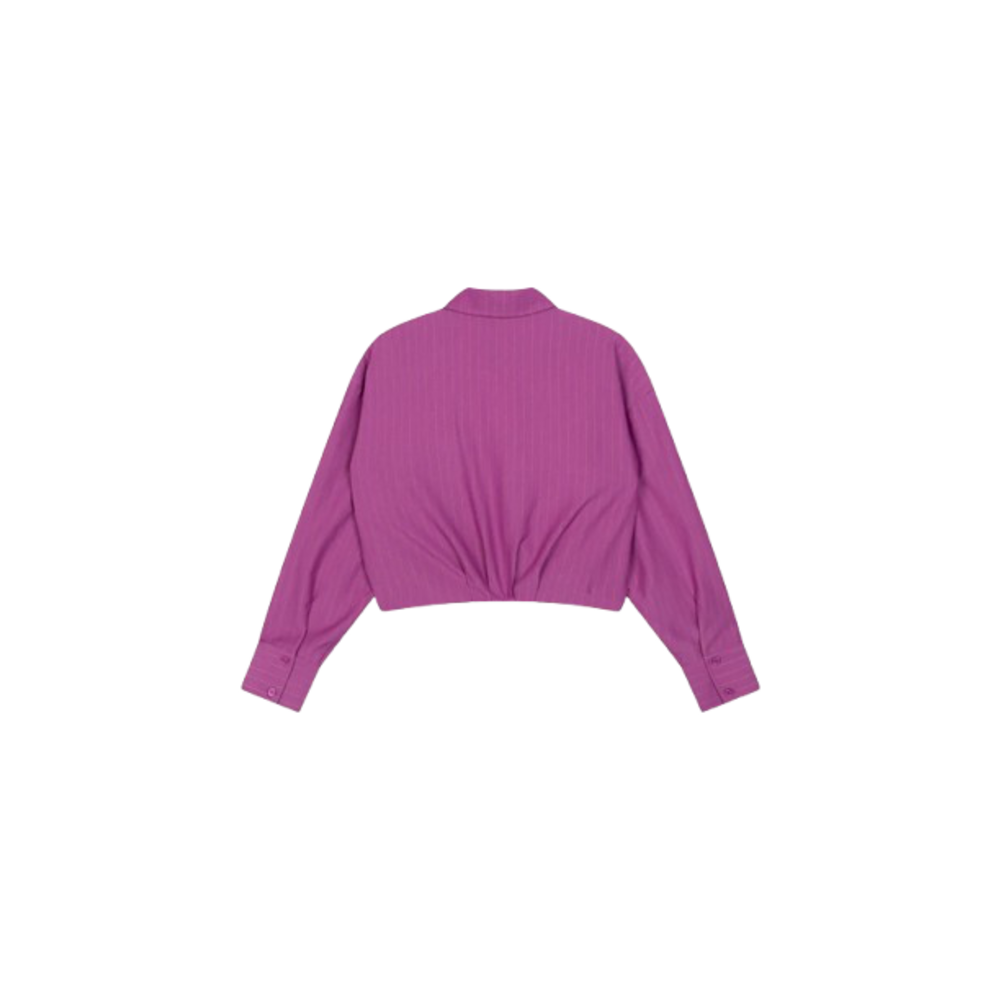Refined Department LYLOE CROPPED BLOUSE - PURPLE
