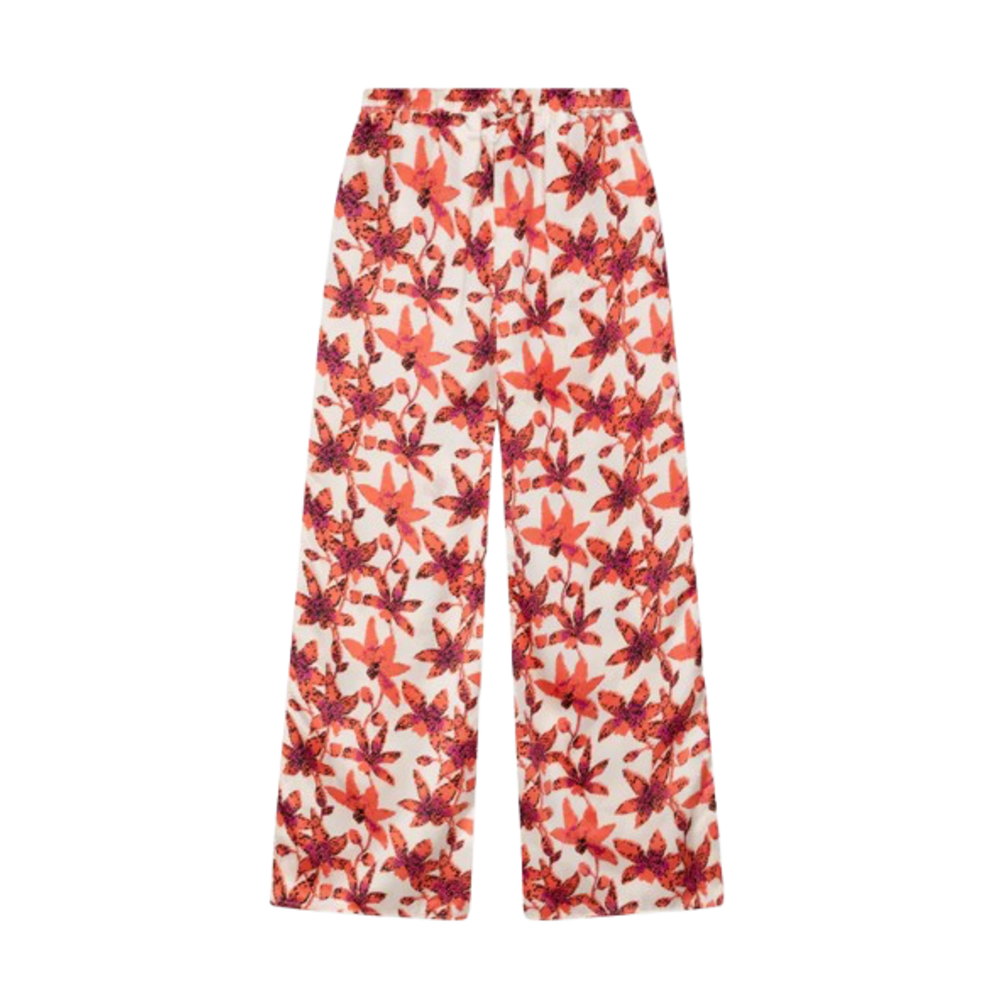 Refined Department SEM PRINTED PANTS - RED