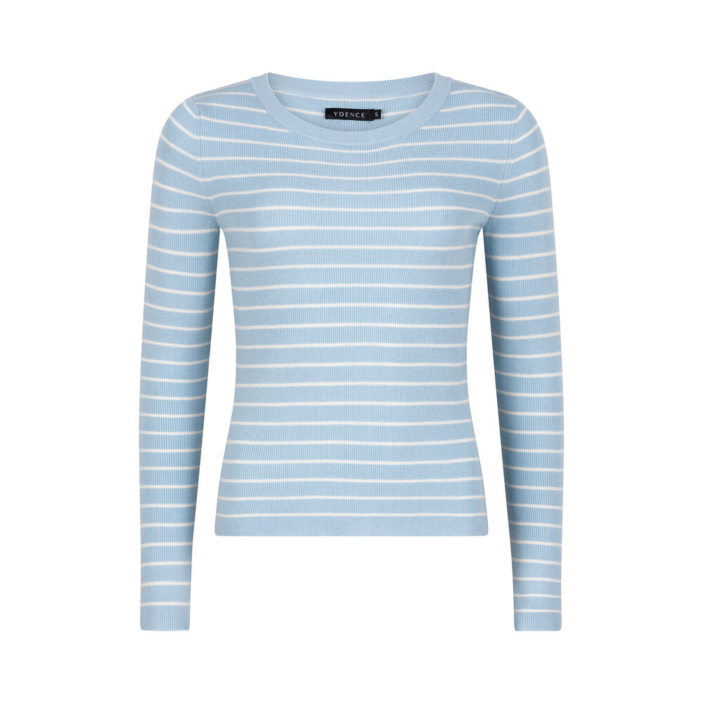 Ydence DEVINA KNITTED TOP - LIGHT BLUE