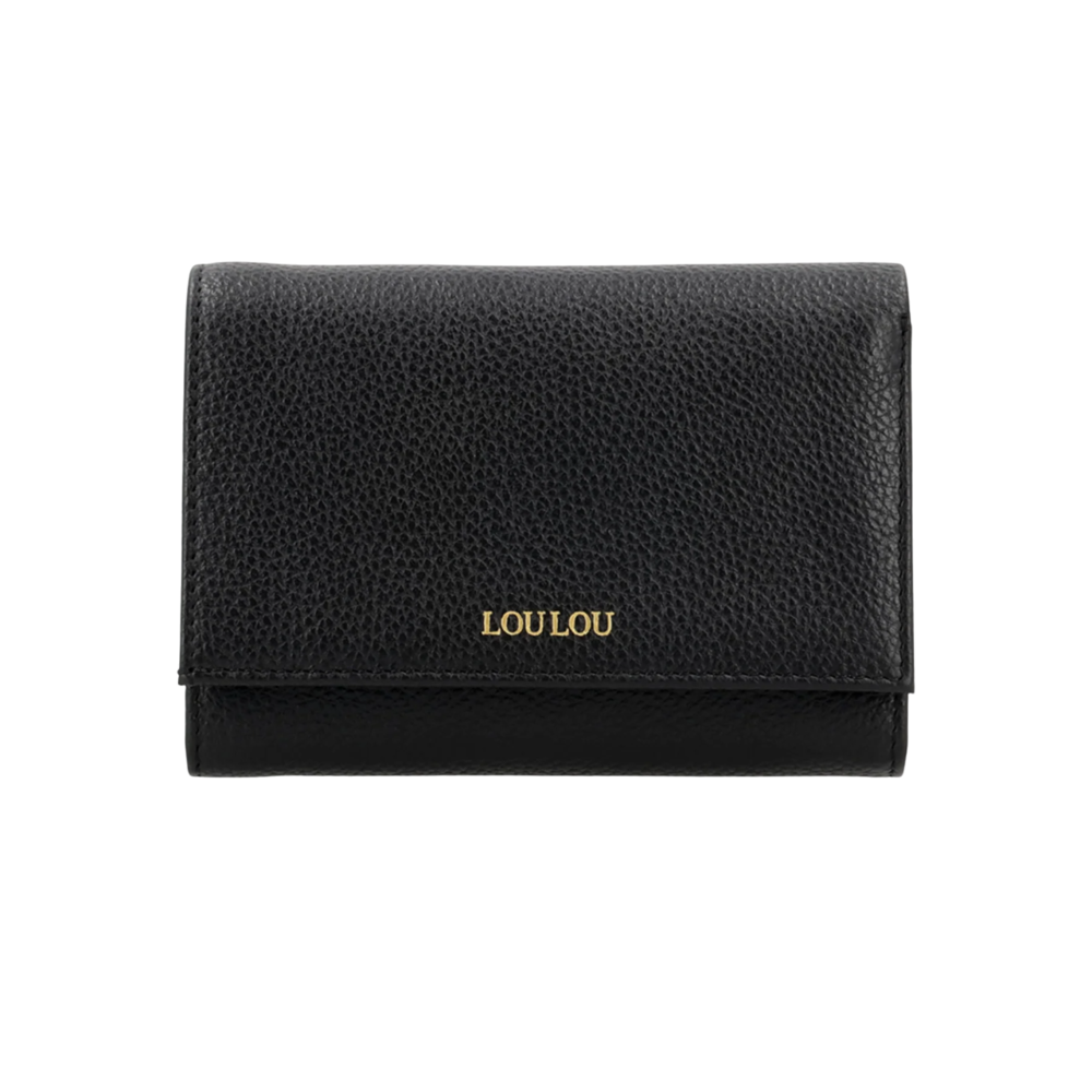 Loulou PETITE FLEUR PORTEMONNEE - BLACK