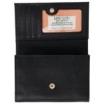 Loulou PETITE FLEUR PORTEMONNEE - BLACK