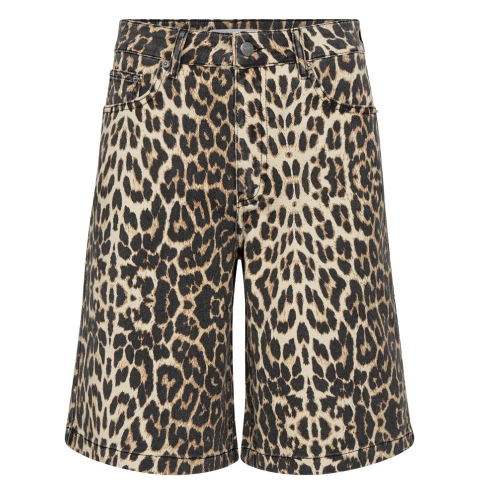 co'couture LEO BERMUDA  KHAKI - LEOPARD