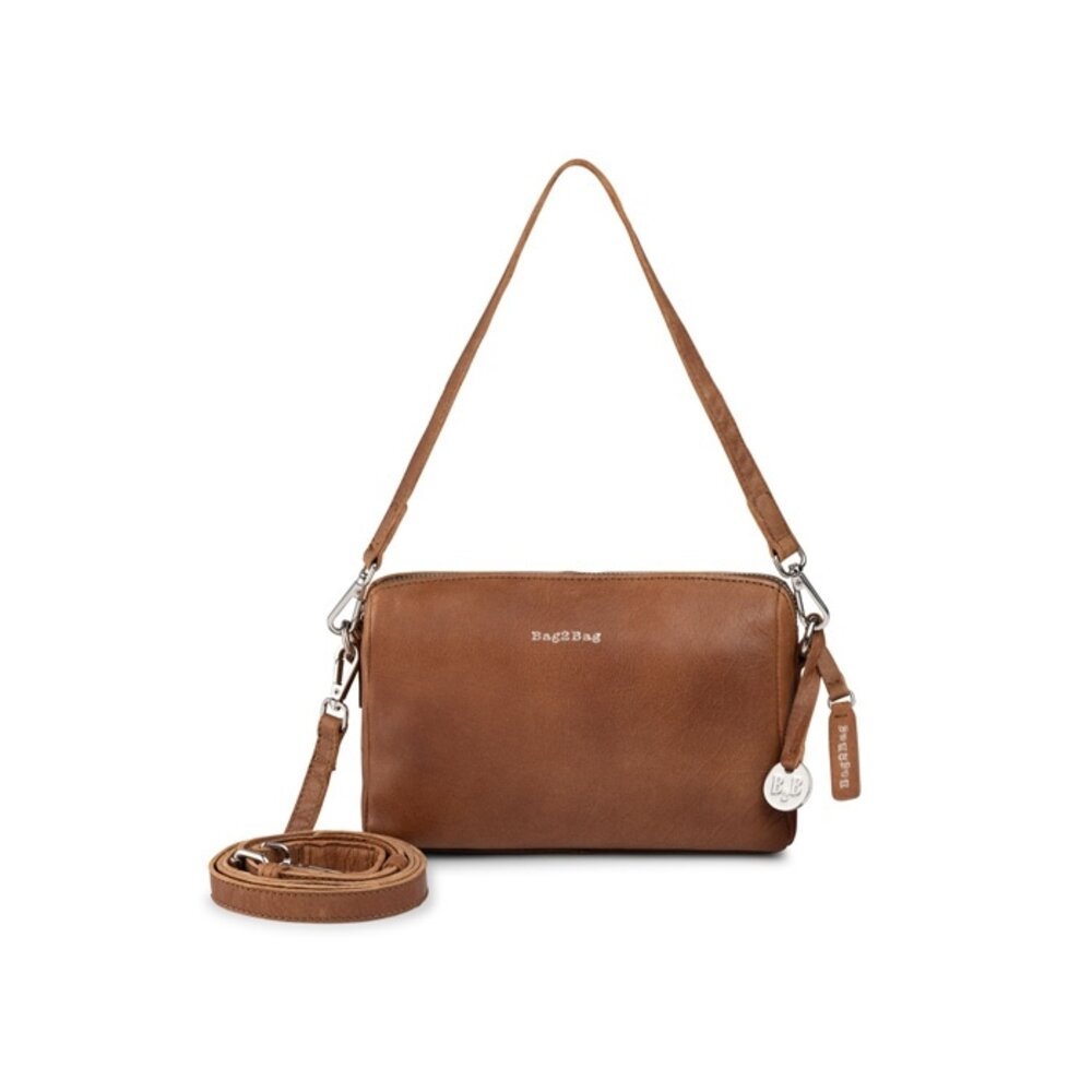NICE BAG - COGNAC/SILVER