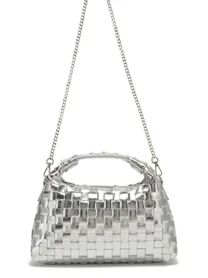 NUNOO DANDY BRAIDED RECYCLED BAG - SILVER