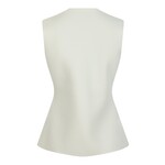 Neo Noir SWAY KNIT WAISTCOAT - OFF WHITE