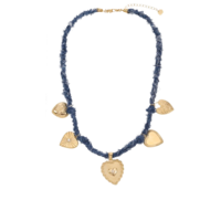DJAX NECKLACE - GOLD/JEANS
