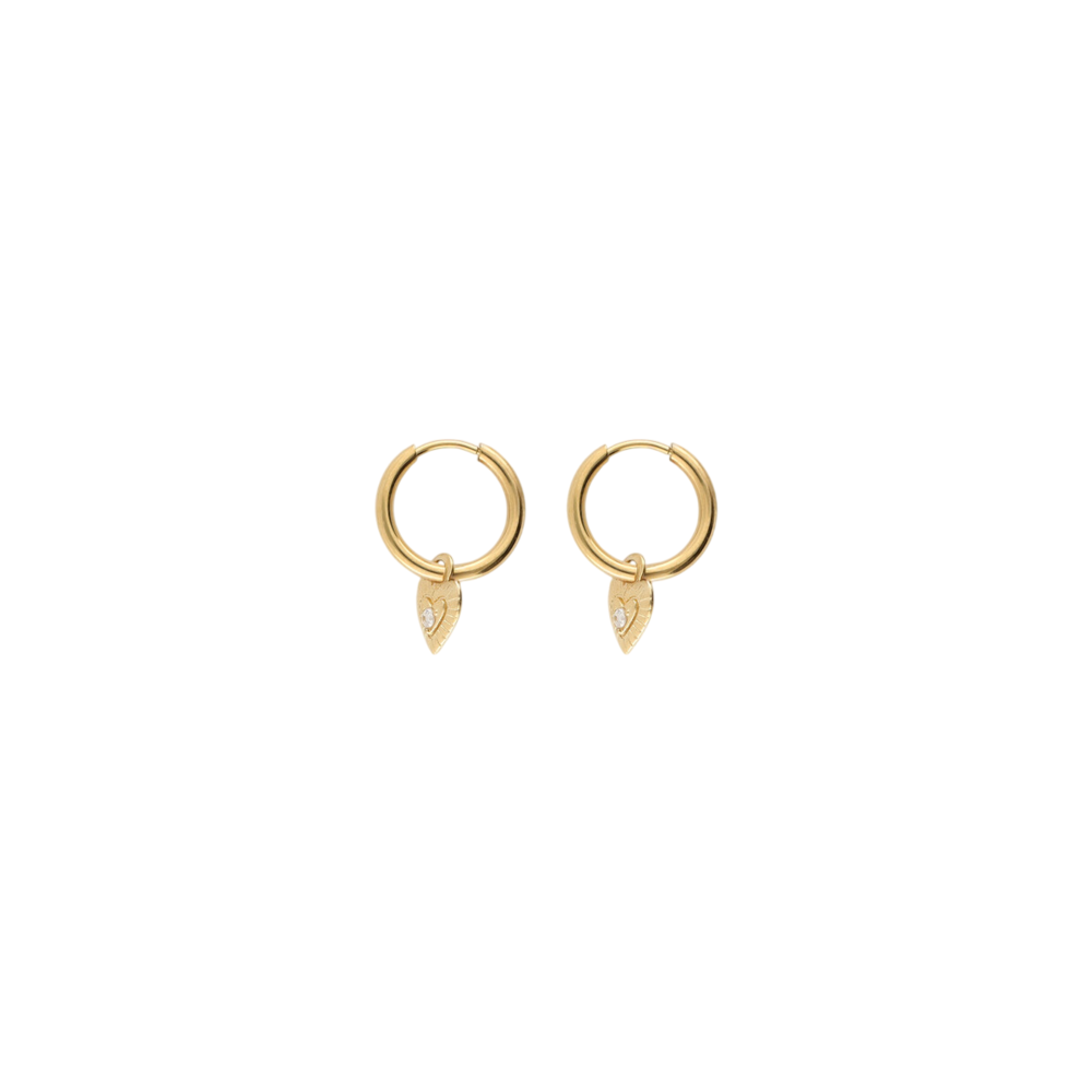 NOMADS HEART EARRINGS - GOLD My Jewellery NOMADS HEART EARRINGS - GOLD