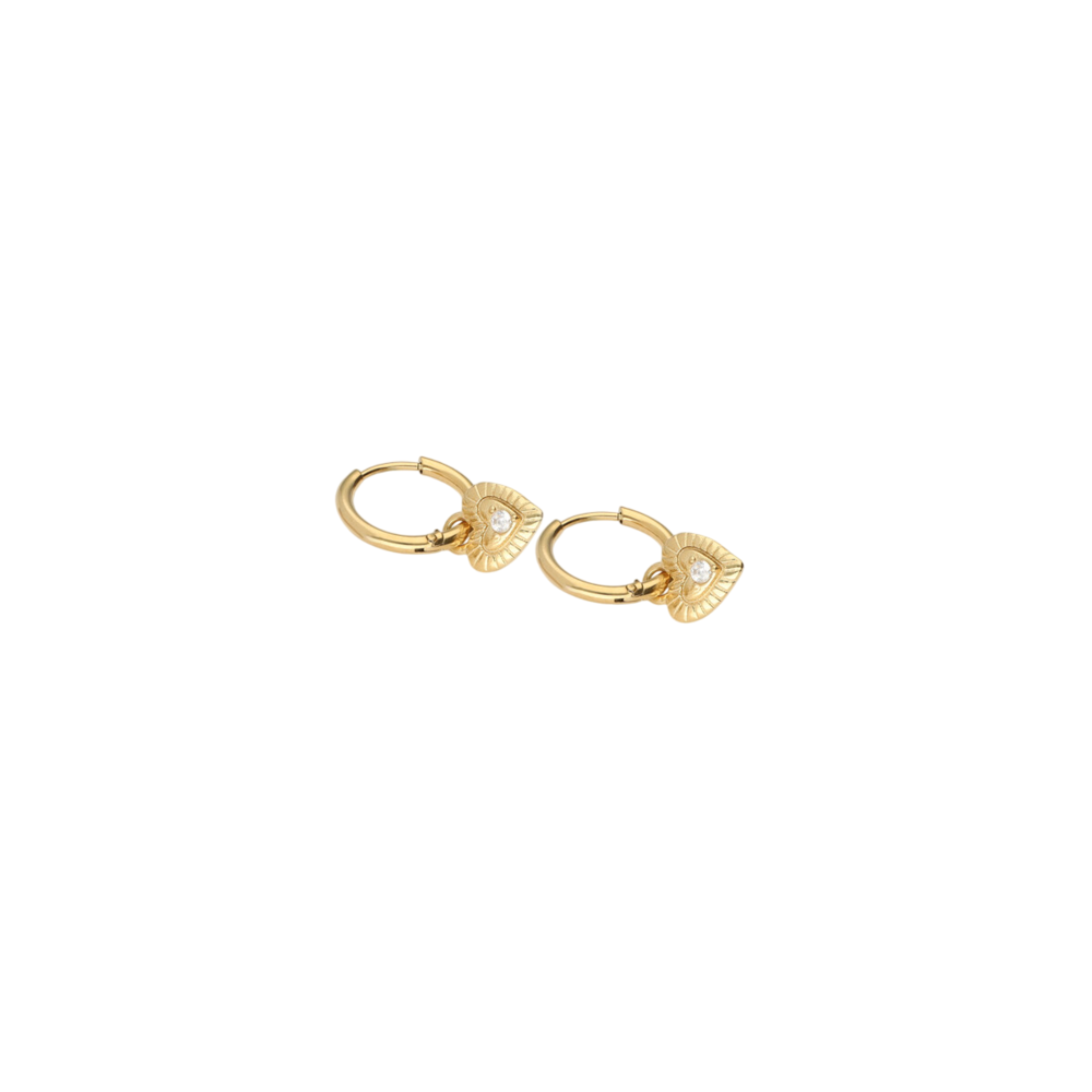 NOMADS HEART EARRINGS - GOLD My Jewellery NOMADS HEART EARRINGS - GOLD
