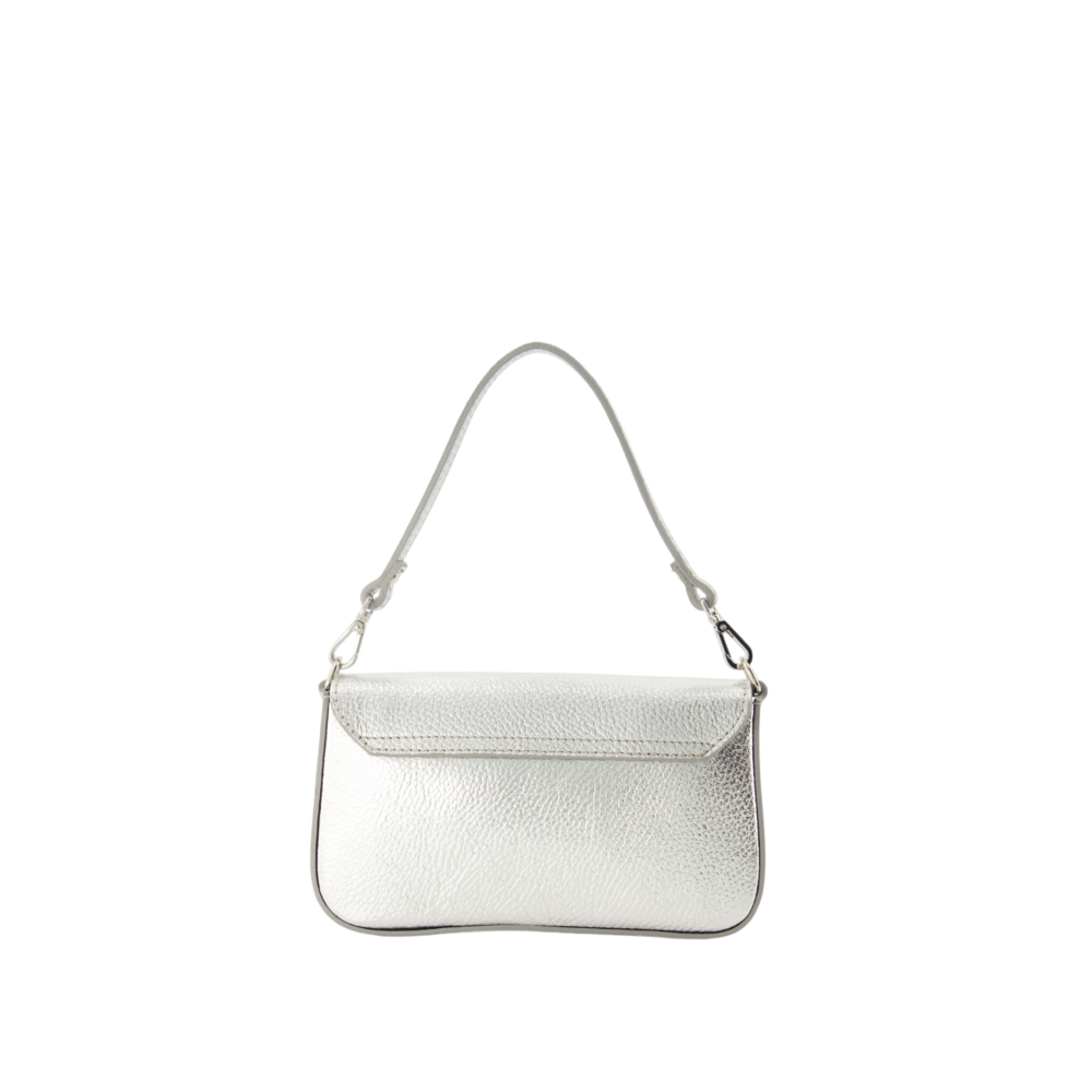 LOTZ & LOT BRANDY SAUVAGE METALLIC BAG - SILVER